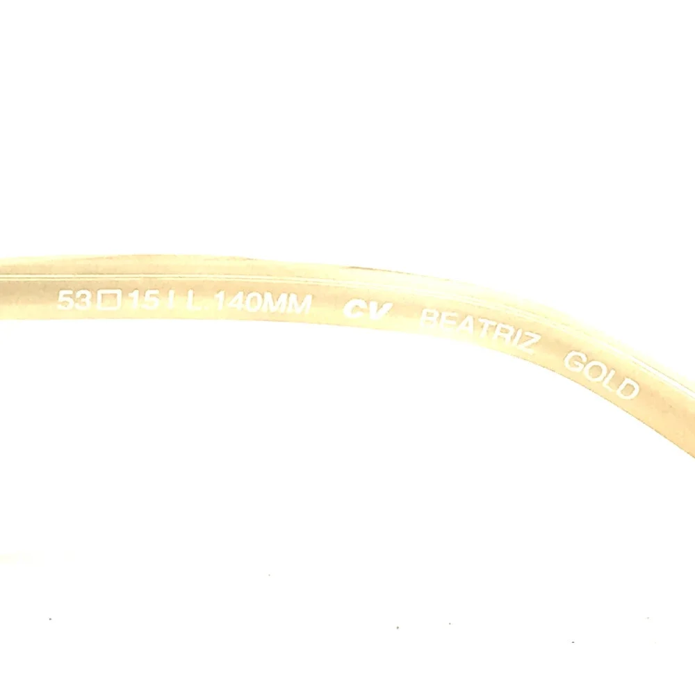 BCBGMAXAZRIA Eyeglasses Frames BEATRIZ GOLD Cat Eye Brushed Gold 53-15-140